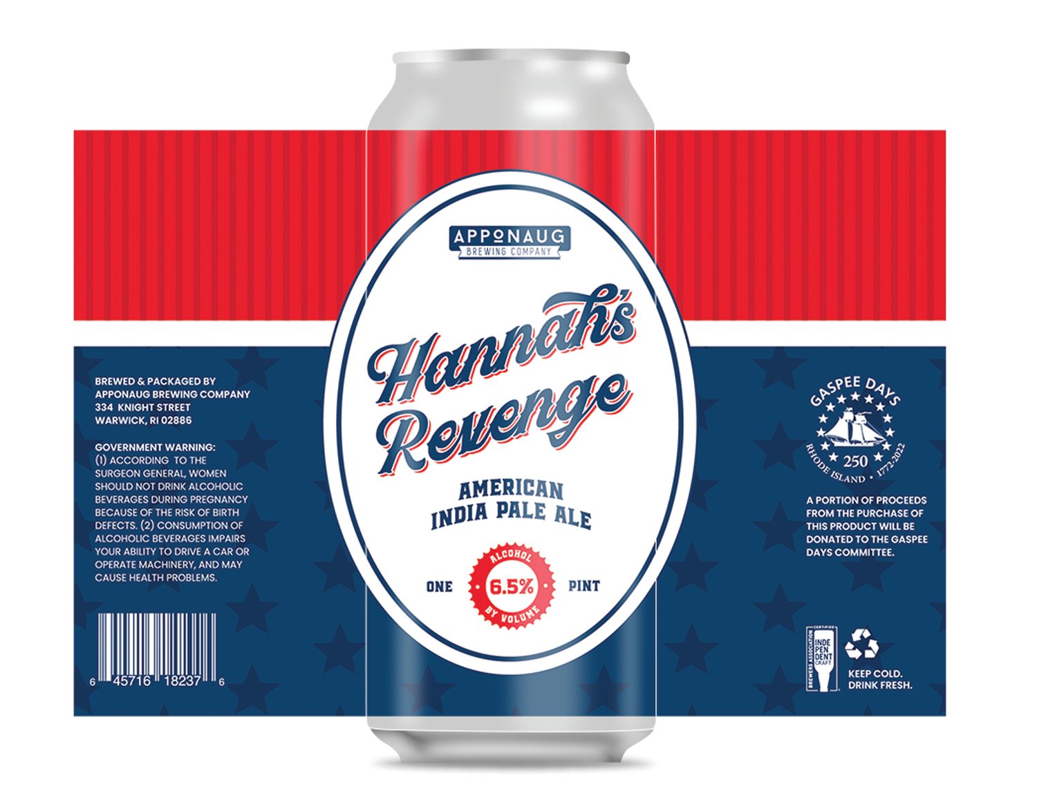 HANNAH’S BEER: Apponaug’s “Hannah’s Revenge,” will be available Thursday, May 5, on-tap at the brewery’s bar.